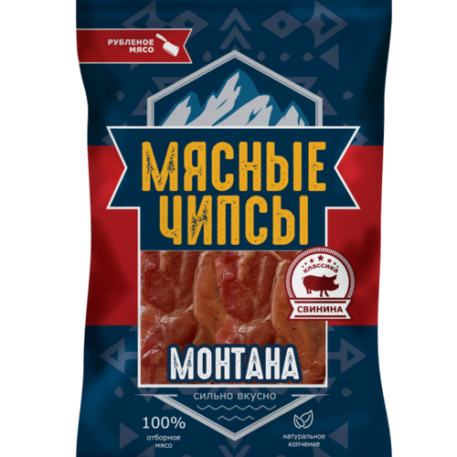 Рубленые чипсы из свинины, вкус: Монтана, (ПИВНАЯ ТЕМА)