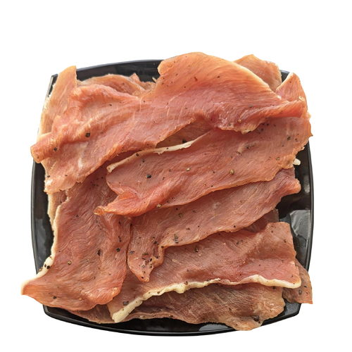 Сыровяленые чипсы из свинины, вкус: «С можжевельником», ()